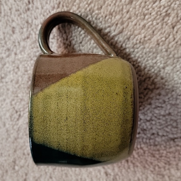 4 artisan thrown clay created coffee mugs - Picture 8 of 11